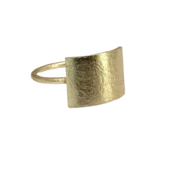 Gold Plated Handmade Plain Unique Ring SKU6918