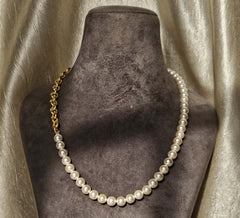 18K Gold Plated Pearl Necklace