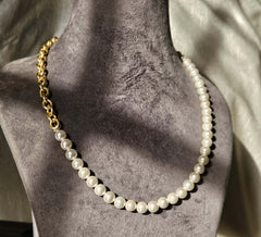 18K Gold Plated Pearl Necklace