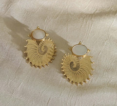 18k Gold Plated Gemstone Earring