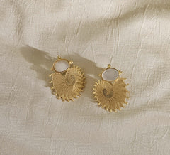 18k Gold Plated Gemstone Earring