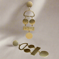 Gold plated Designer Statement Drop and Dangle Earring SKU6128