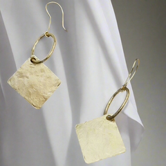 Gold plated Handmade Statement Ear Wire Earring SKU6129