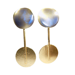 Gold plated Long Stud Style Different Design of Earring SKU5893