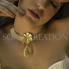 Gold plated Designer layered Choker