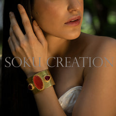 Gold plated Designer Gemstone Jewelry Set