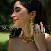 Gold plated Unique Designer Jewelry Set
