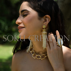 Gold plated Unique Designer Jewelry Set