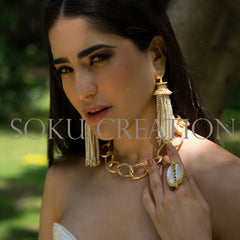Gold plated Unique Designer Jewelry Set