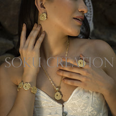 Gold plated Unique Designer Jewelry Set