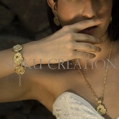 Gold plated Unique Designer Jewelry Set
