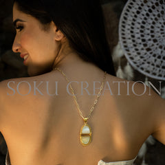 Gold plated Unique designer Gemstone Jewelry Set