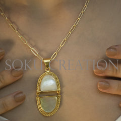 Gold plated Unique designer Gemstone Jewelry Set