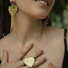 Unique Gold plated Designer Jewelry Set