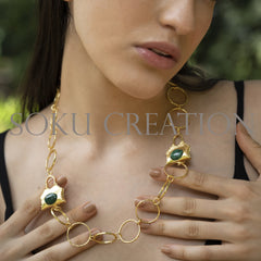 Unique Gold plated Designer Jewelry Set