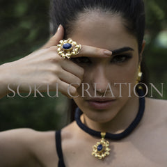 Gold plated Unique Designer Jewelry Set