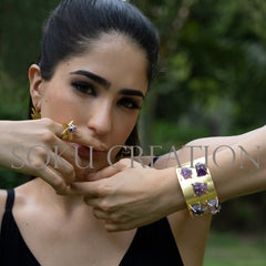 Gold plated Unique Designer Jewelry Set