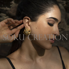 Gold plated Designer Gemstone Jewelry Set