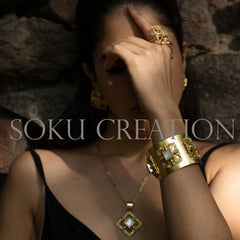 Gold plated Designer Gemstone Jewelry Set