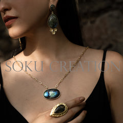 Unique Gold plated Designer Jewelry Set