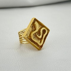 Gold Statement Ring SOKU#7849