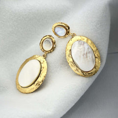 Mother of Pearl Statement Earring.
