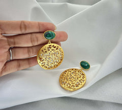 Jali Malachite Earrings