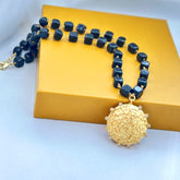 18K Gold Plated Gemstone Pendant Chain Necklace