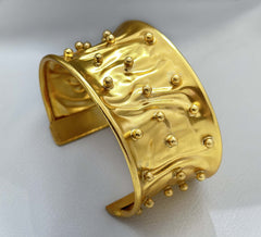 18 K Gold Plated Dot Cuff