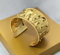 18 K Gold Plated Dot Cuff