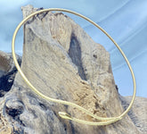 18 K Gold Plated Unique Snake Choker