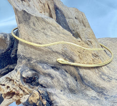 18 K Gold Plated Unique Snake Choker