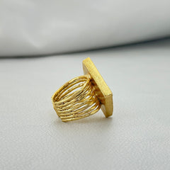 Gold Statement Ring SOKU#7849