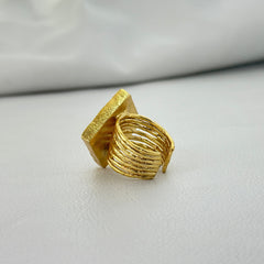 Gold Statement Ring SOKU#7849