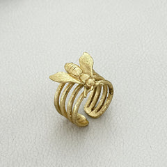 Elegant Gold Floral Wrap Ring SOKU#7852