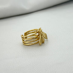 Elegant Gold Floral Wrap Ring SOKU#7852