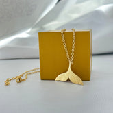 Elegant Whale Tail Necklace SOKU#7827