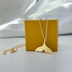 Elegant Whale Tail Necklace SOKU#7827