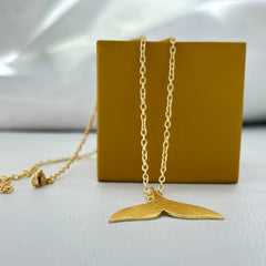 Elegant Whale Tail Necklace SOKU#7827
