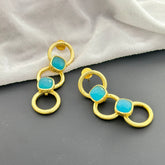 18k gold plated gematrical Earring