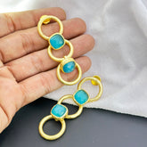 18k gold plated gematrical Earring