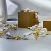 Golden Bee and Baroque Pearl Waist Belt