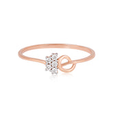 92.5 Sterling Silver gold plated zirconia ring