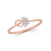 92.5 Sterling Silver gold plated zirconia ring
