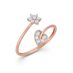 92.5 Sterling Silver gold plated zirconia ring
