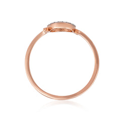 92.5 Sterling Silver gold plated zirconia ring