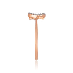 92.5 Sterling Silver gold plated zirconia ring