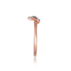 92.5 Sterling Silver gold plated zirconia ring