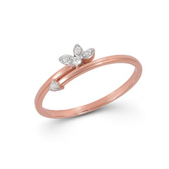 92.5 Sterling Silver gold plated zirconia ring