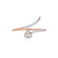92.5 Sterling Silver gold plated zirconia ring